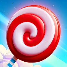 Sweet Peaks gameplay screenshot showing candy block tower building